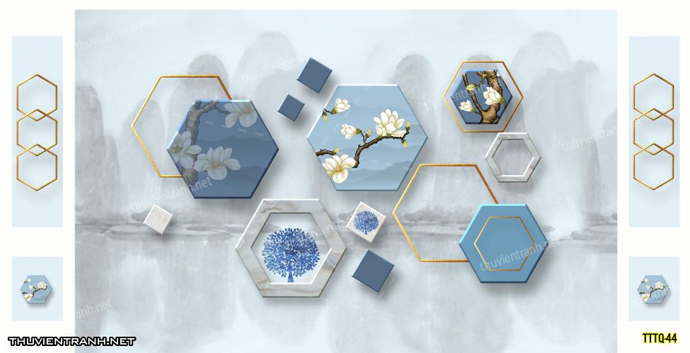 Tranh dán tường 3D trừu tượng- -TTTQ-44 - Kết quả tìm kiếm tranh tường